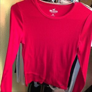 Red Hollister long sleeve top